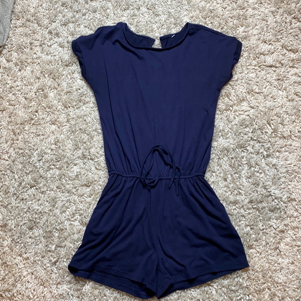 Navy medium romper